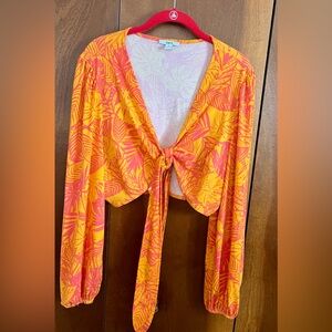 Vibrant Orange and Pink Two piece set